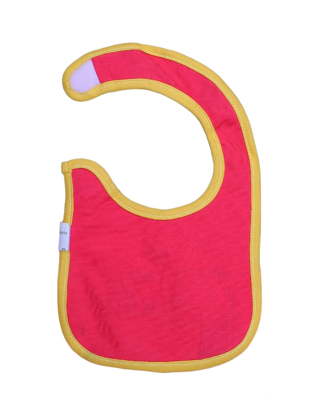 Zubaida's Bib Red & Mustard - Giraffe