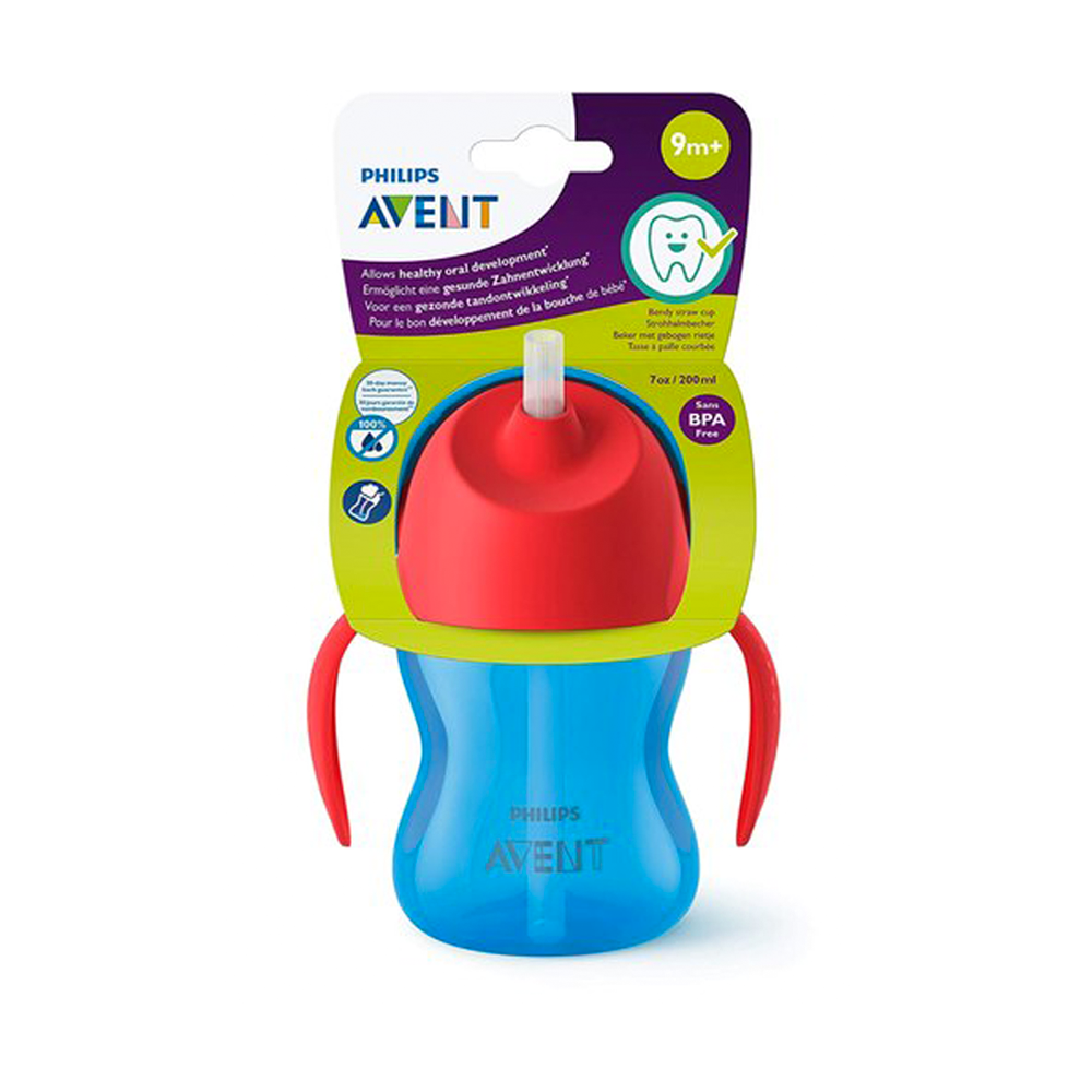 Philips AVENT Baby Bendy Straw Cup 7 OZ 1 Pack - SCF796/00