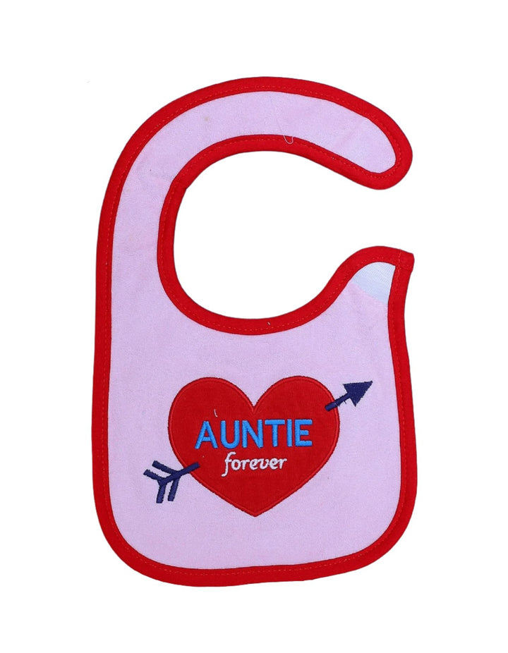 Bib Pink & Red - Auntie Forever