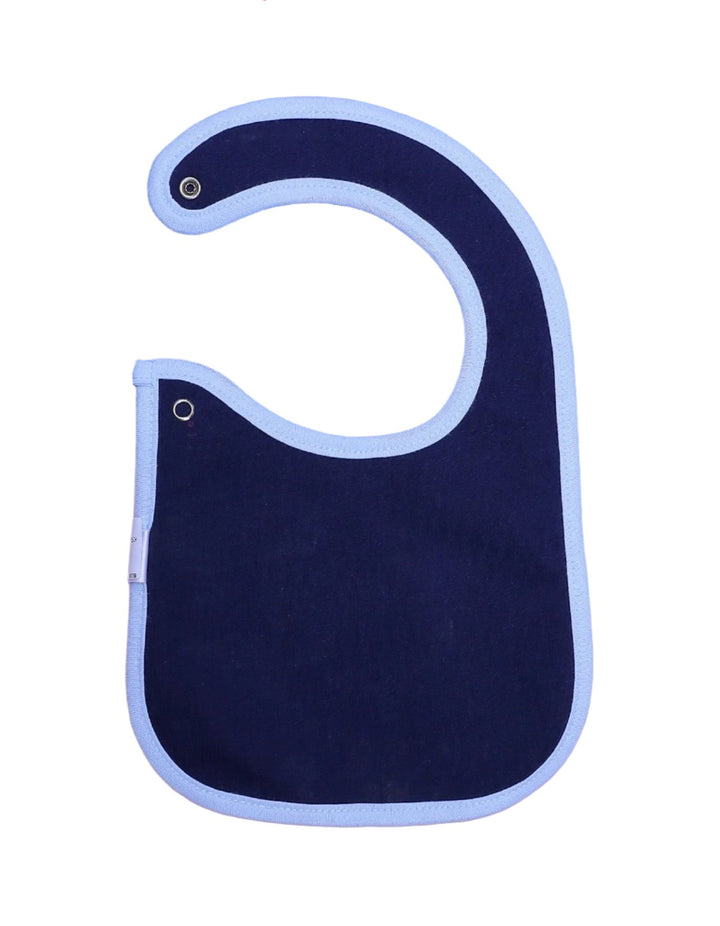 Bib Navy Blue & Light Blue with Polka Dots