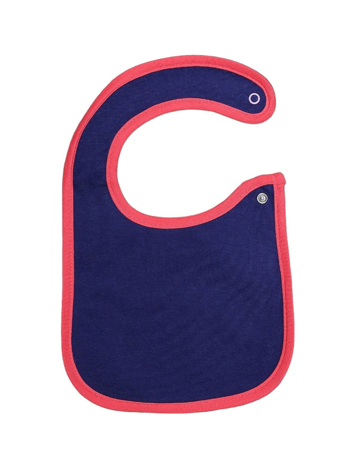 Bib Navy Blue with Pink Borders