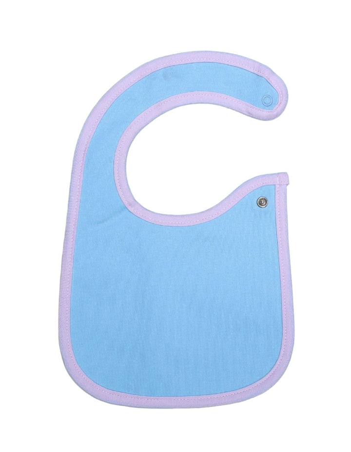 Bib Blue with Purple Border