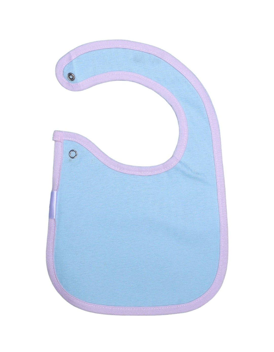 Bib Blue with Purple Border