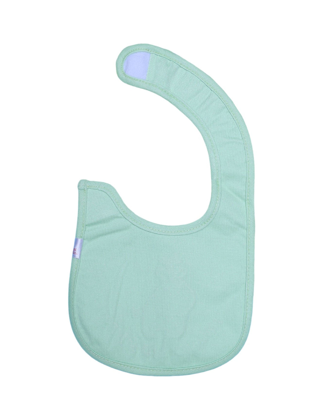 Zubaida's Bib Light Green with Embriodered Hippo