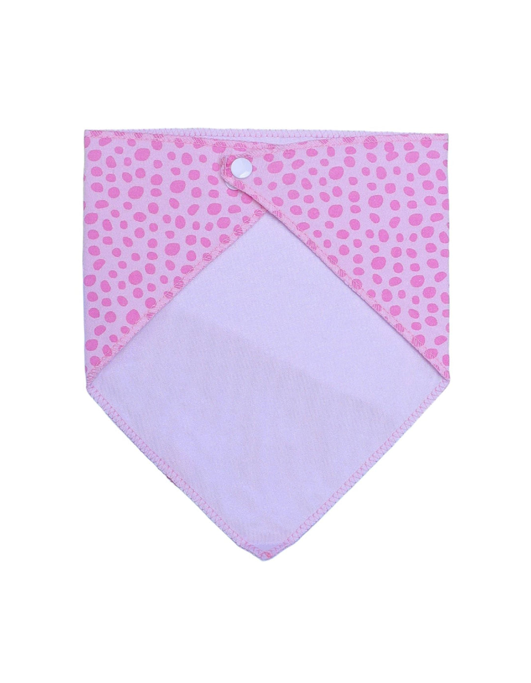 Bib Bandana White and Pink-Set of 2