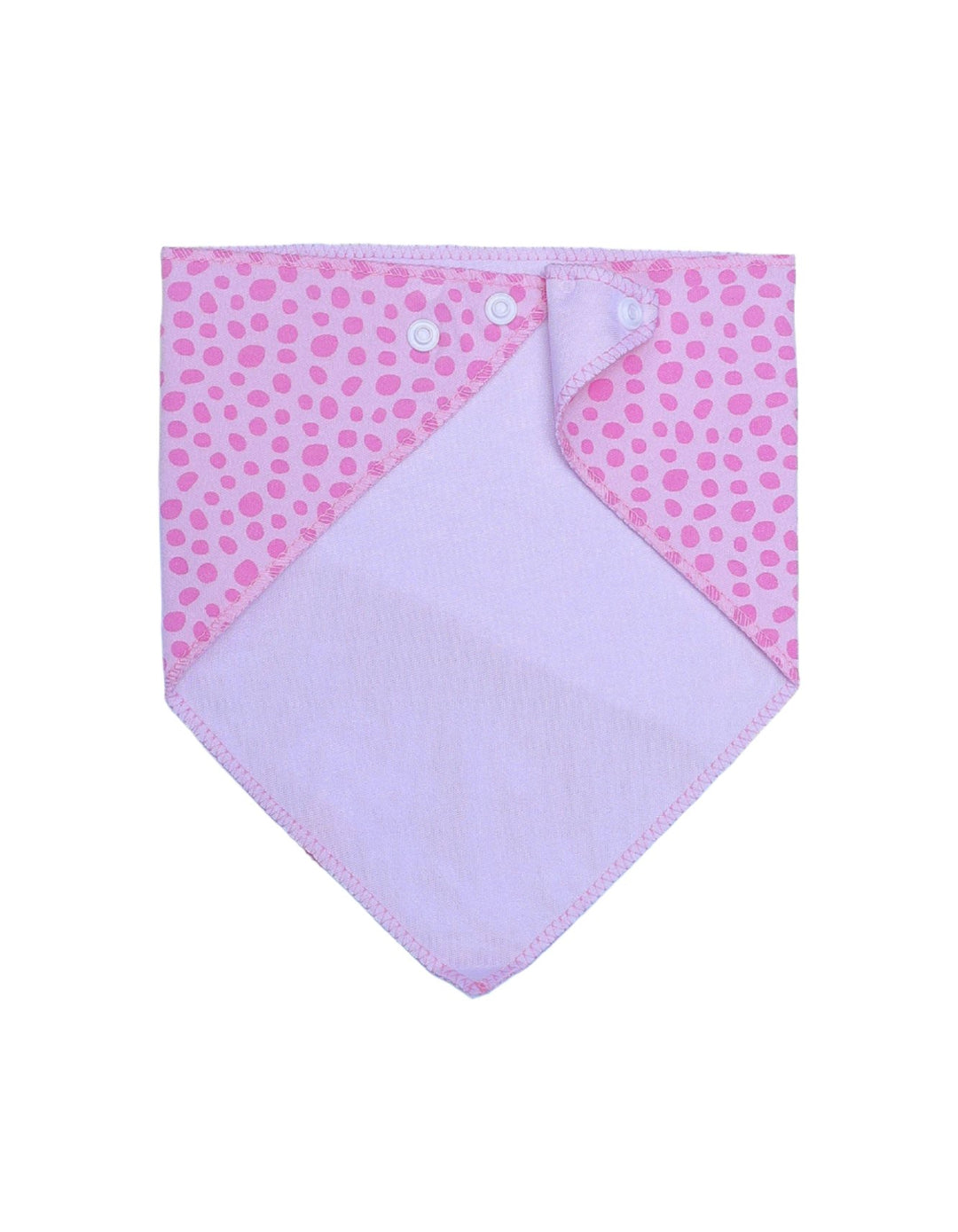 Bib Bandana White and Pink-Set of 2