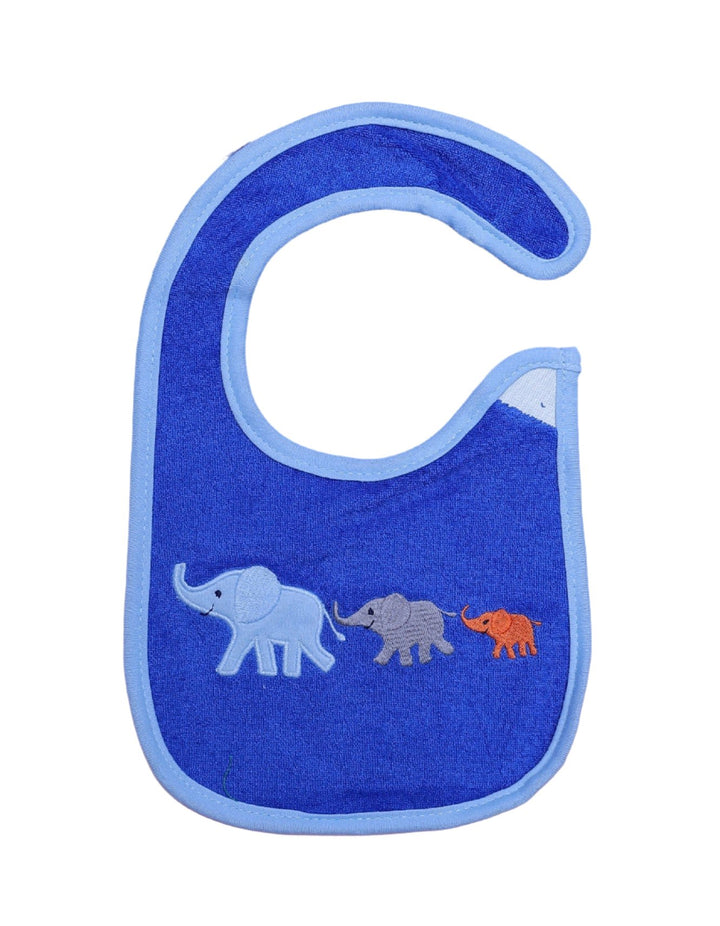 Bib Blue with Elephants Theme