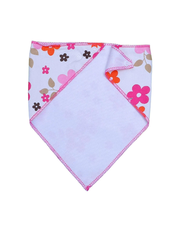 BibBandana Pink and White for Girls-Set of 2