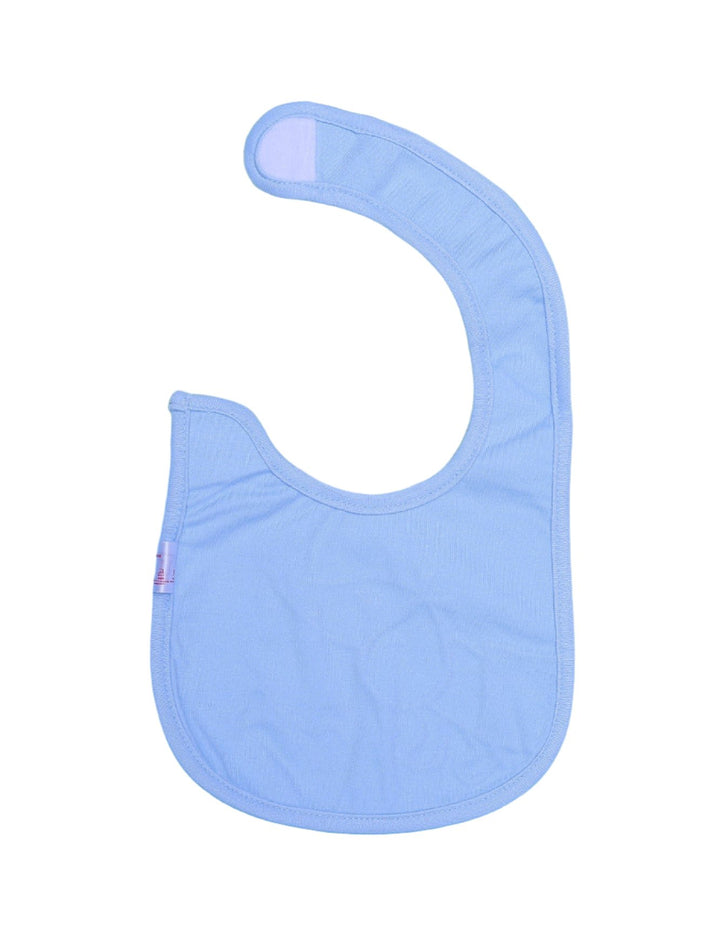 Bib White with Blue Embriodered Puppy