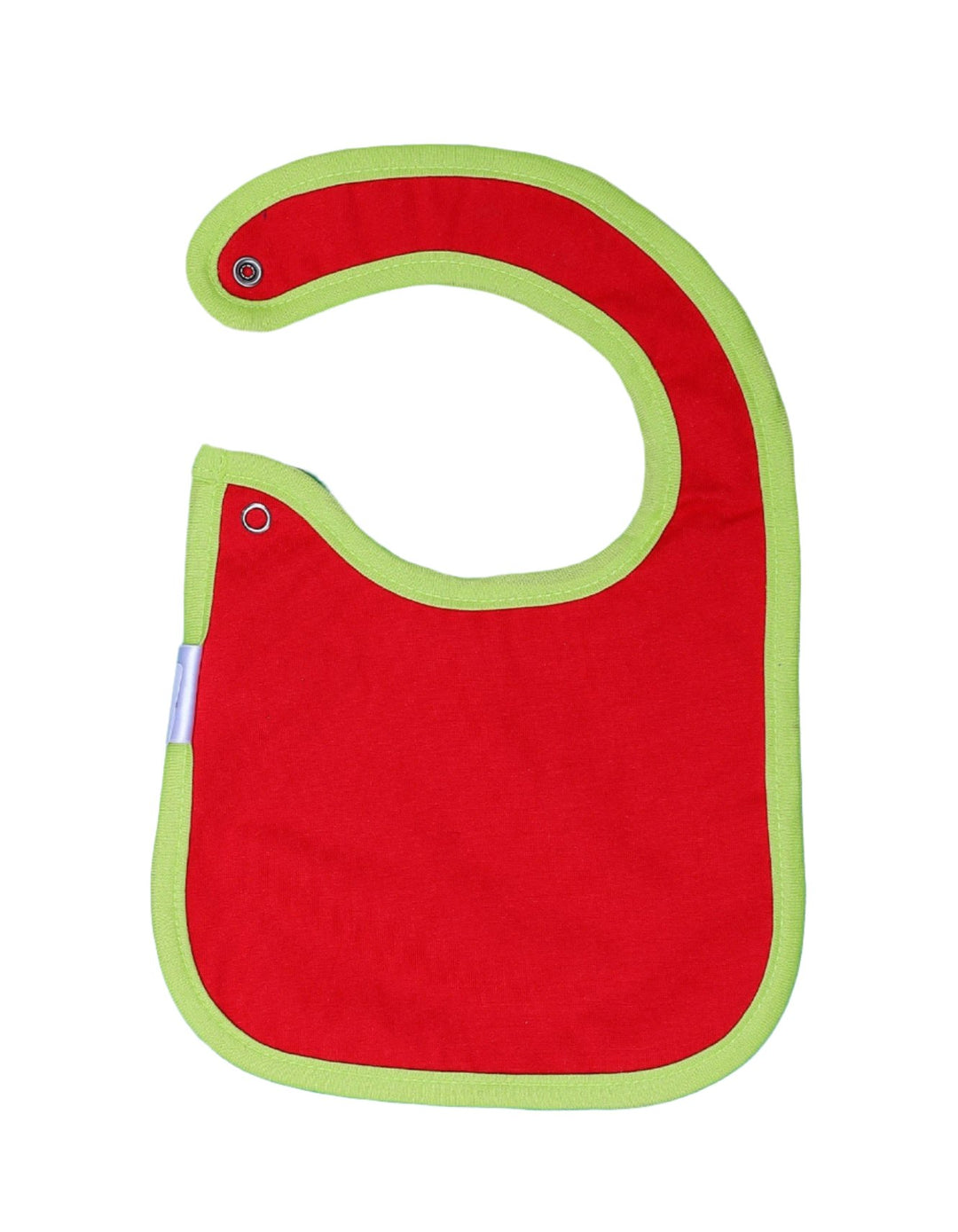 Bib White & Neon Green with Monkeys Theme