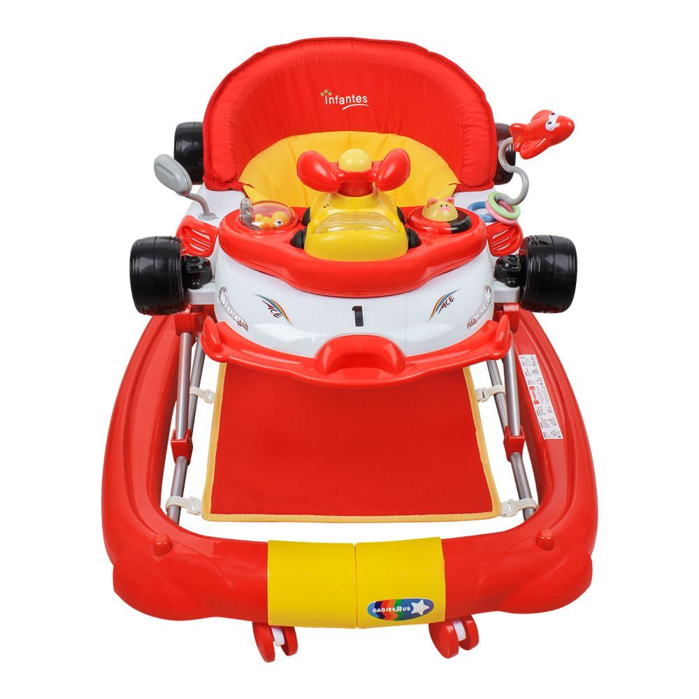 Infantes 2-In-1 Baby Walker Rocker Red - 1085