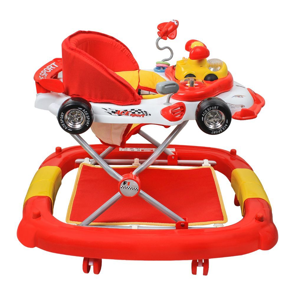 Infantes 2-In-1 Baby Walker Rocker Red - 1085