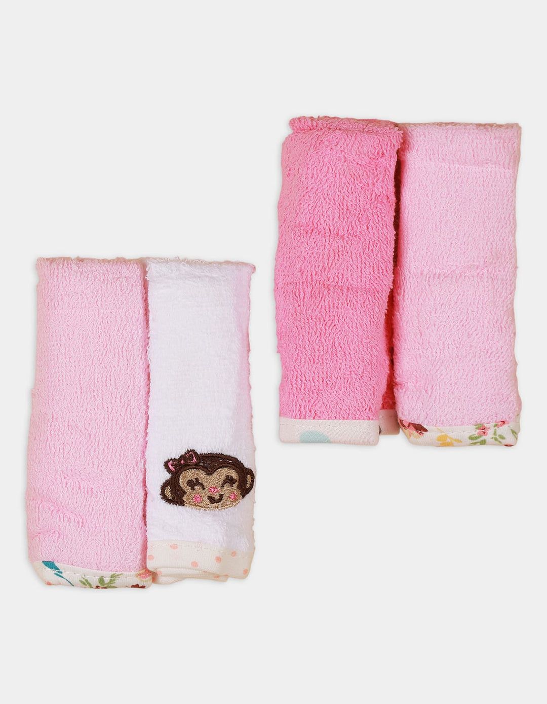 Baby Wash Cloths - Pack of 4