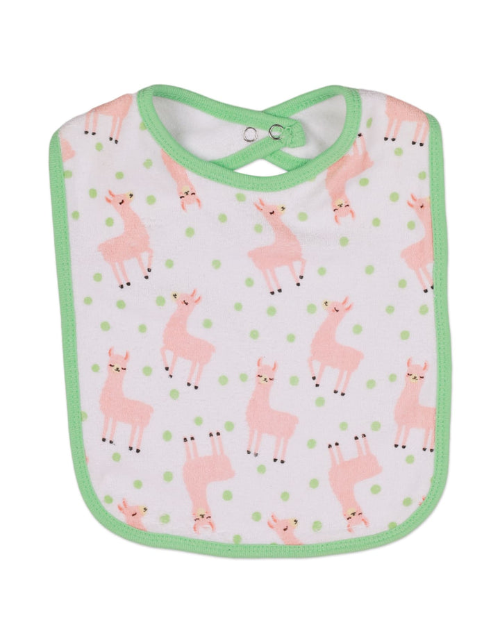 Bib Pink & Green for Girls Pack of 2