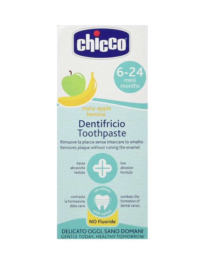 Zubaida's Chicco Toothpaste Applebanana 50ML 6M+ Fluoride (Chi-00007428000000)