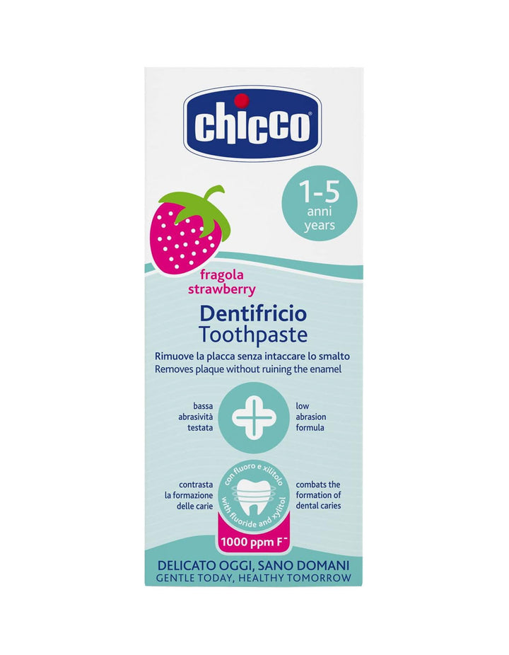 Zubaida's Chicco Toothpaste Strawberry 12M+ 50ML With Fluoride (Chi-00007429000000)