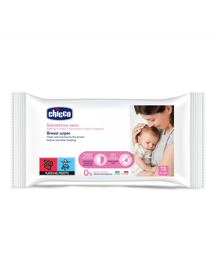 Chicco Cleansing Breast Wipes 72 Pcs (Chi-00009166000000)