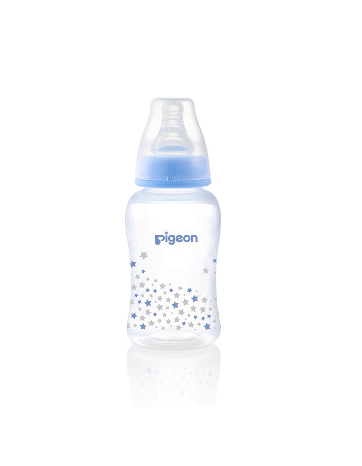 Pigeon Standard Neck Pp Printed Bottle 150 Ml, Blue - A78282