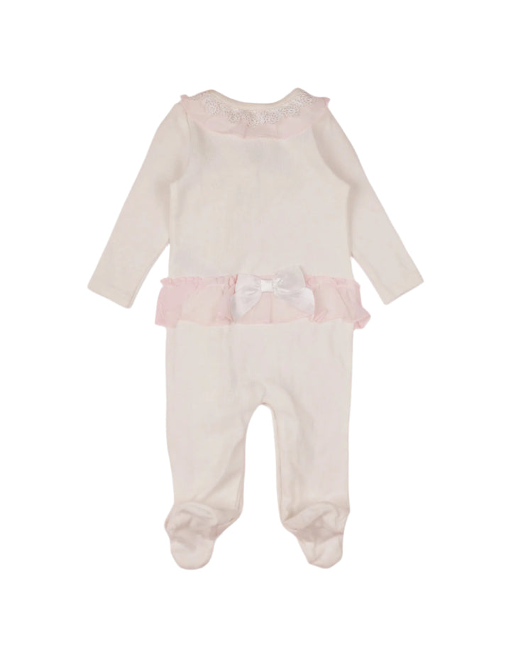 Zubaida's Romper Delicate Lace Detail & Sweet Bow