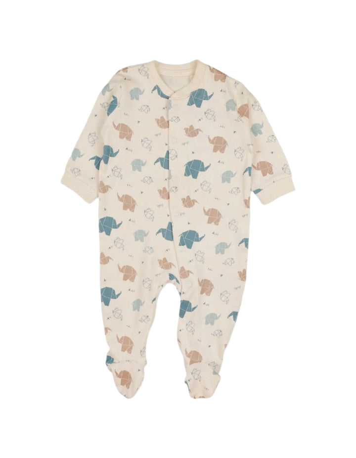 Zubaida's Romper Adorable All-Over Elephant Print