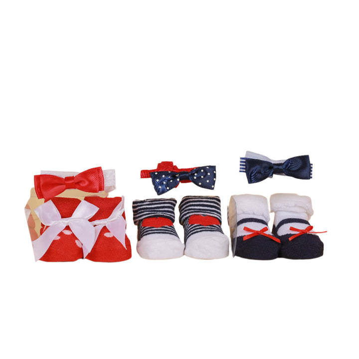 Zubaida's Adorable 6 Pcs Socks & Headbands Coordinated Set - Zubaidas Official™