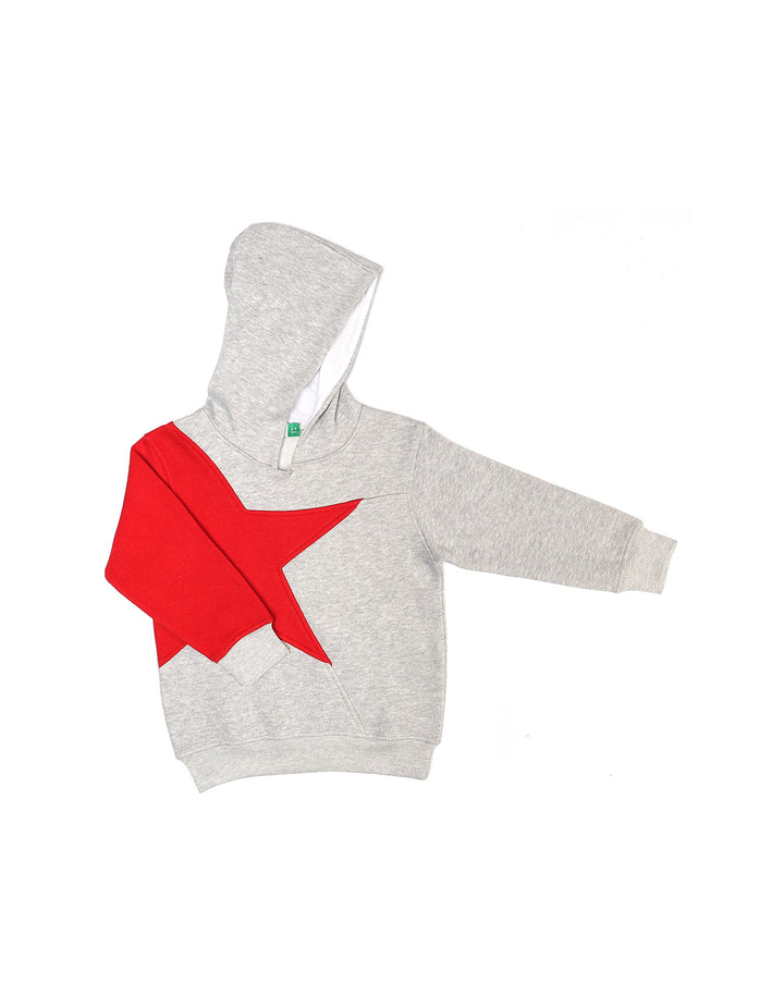 Hoodie Star Grey Toddler Boys