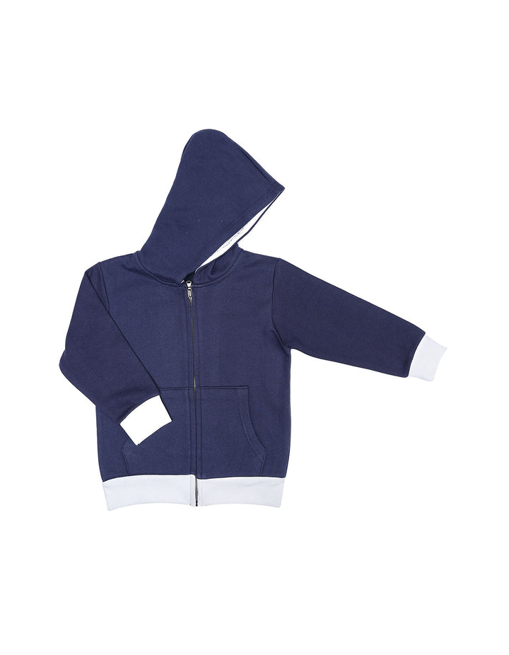 Hoodie Zipper Navy Toddler Boys