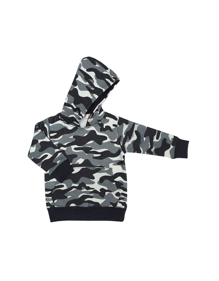 Hoodie Grey and Black Toddler Boys