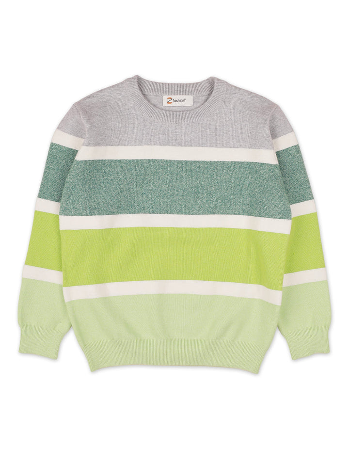 Zubaida's Sweater Horizontal Stripe Pattern