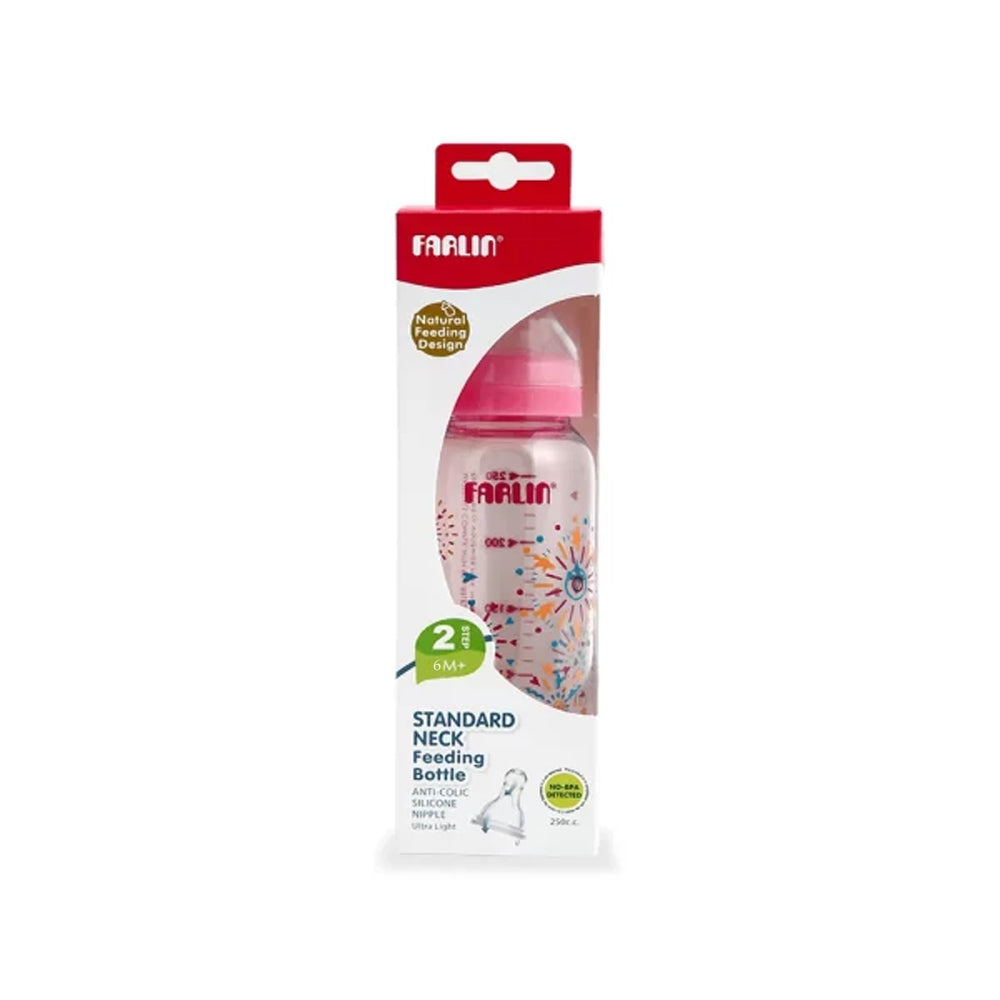 Farlin Pastel Feeding Bottle 9 Oz Pink - NF-767