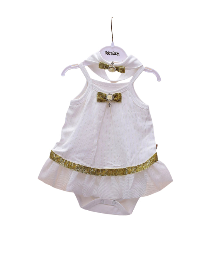 Zubaida's Dress Bodysuit Sparkling Jewel on Front