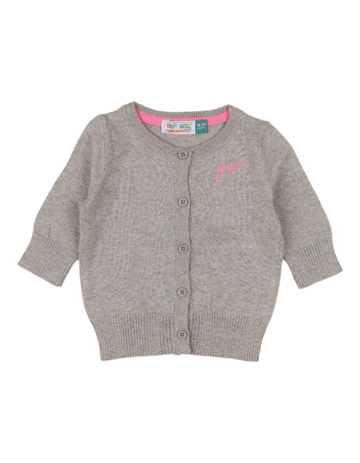 Zubaida's Cardigan Embroidered Gap Heart Logo