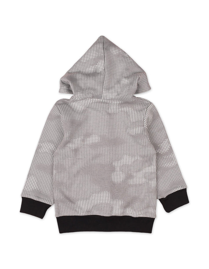 Zipper Hoodie Gray for Boys