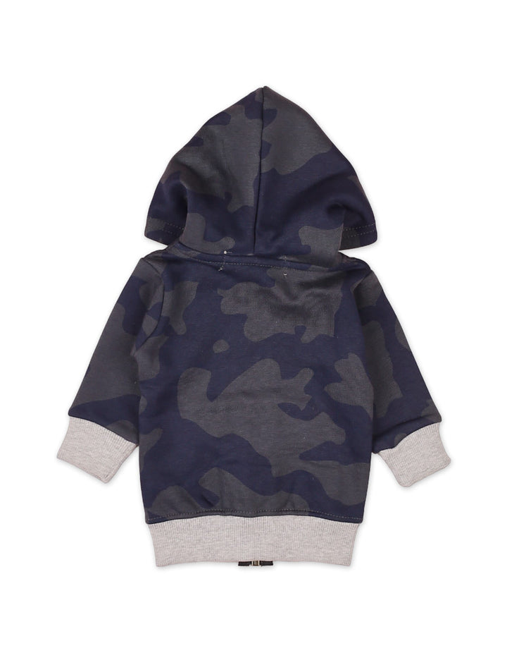 Zubaida's Zipper Hoodie for Boys- Camouflage