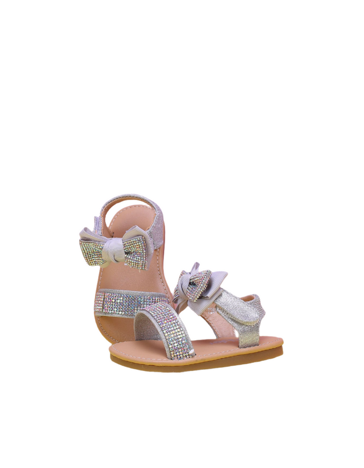 Sandal Silver with Bow for Girls