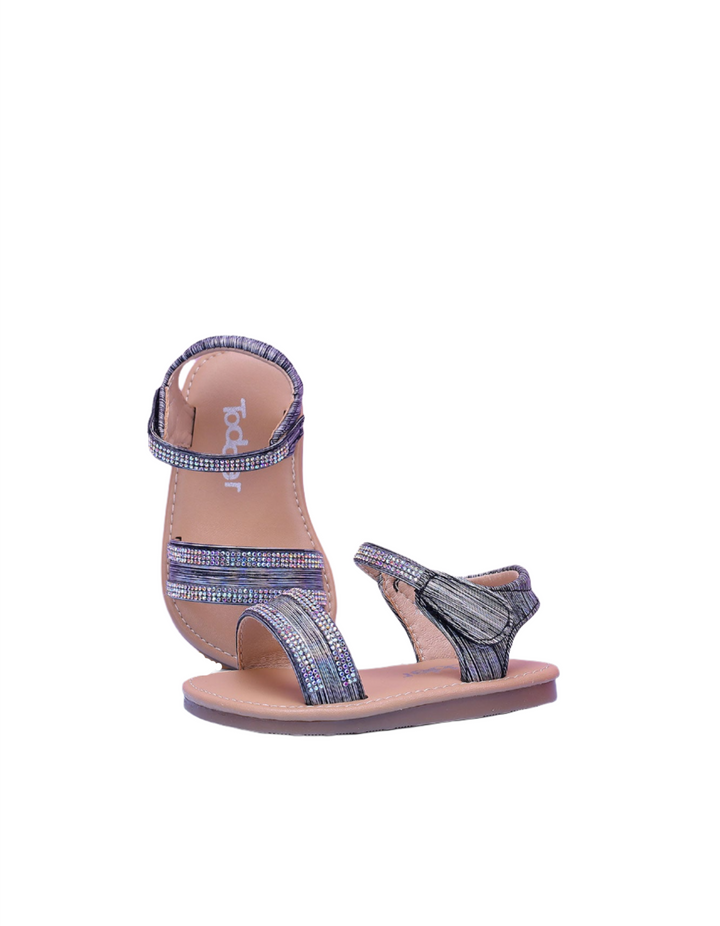 Sandal Silver with Diamontees for Girls