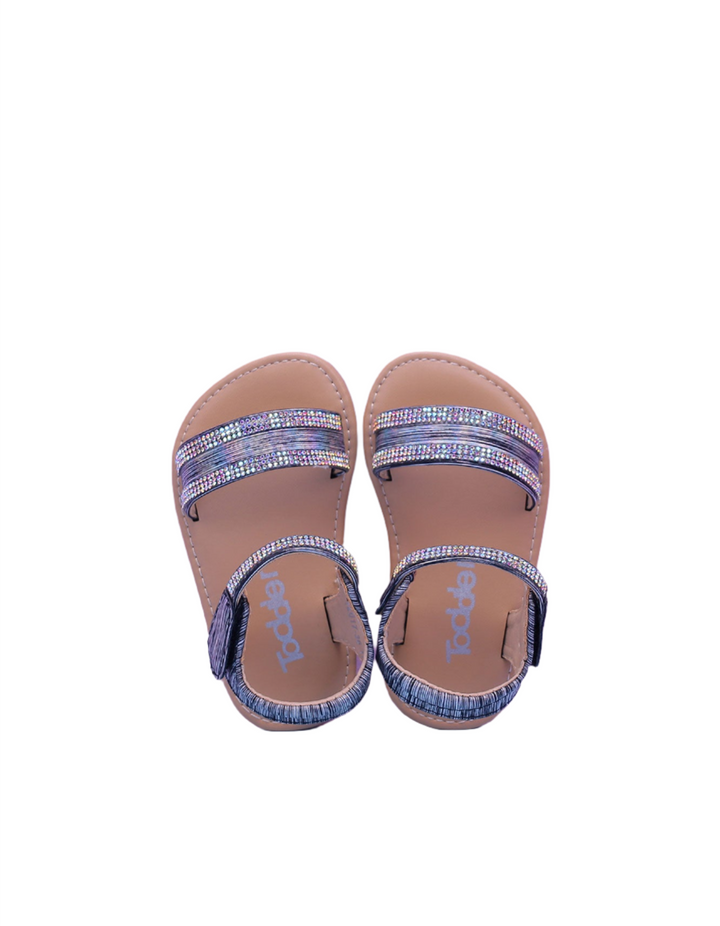 Sandal Silver with Diamontees for Girls