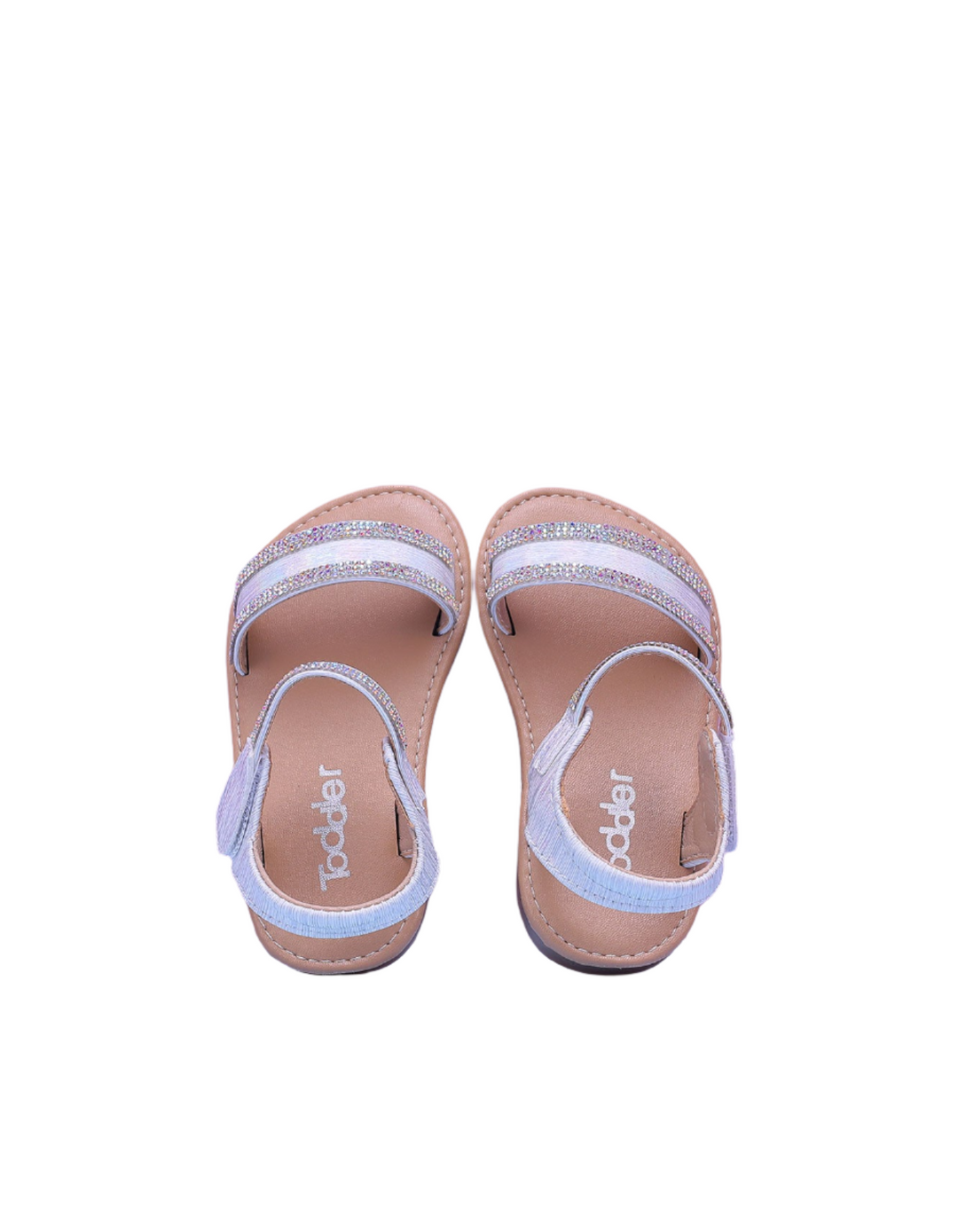 Sandal White with Diamontees for Girls