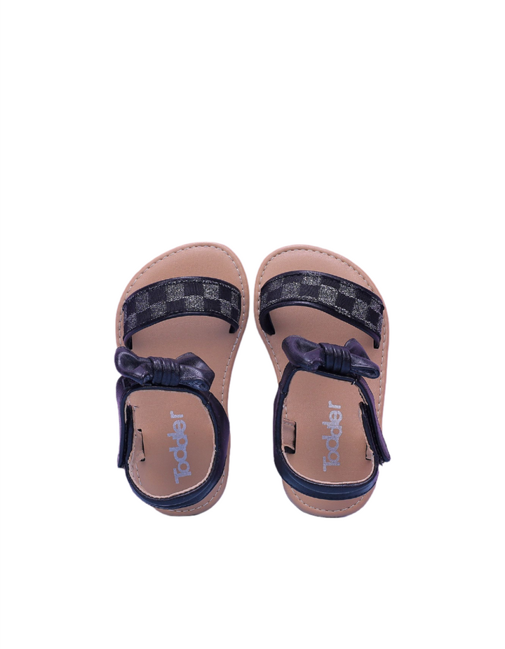 Sandal Black with Bow for Girls