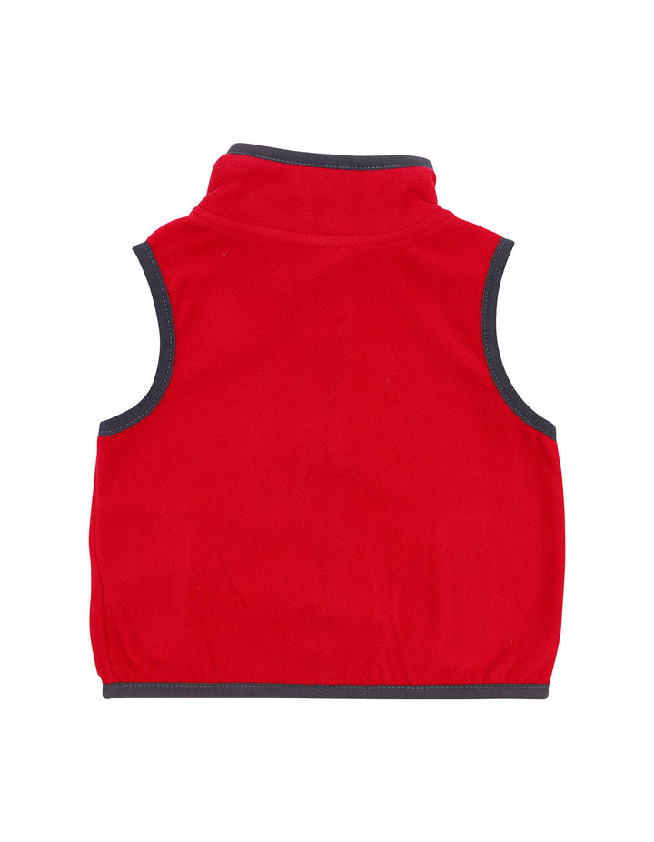 Zubaida's Jacket Sleeveless Playful Handsome Patch Design