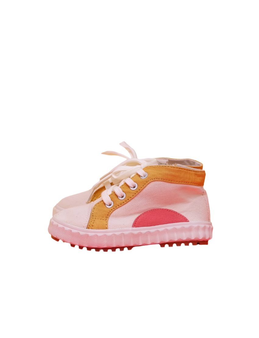 Casual Shoes Pink and Mustard for Girls