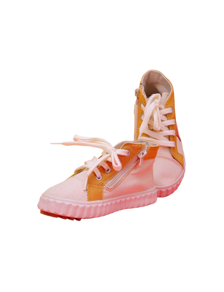 Casual Shoes Pink and Mustard for Girls