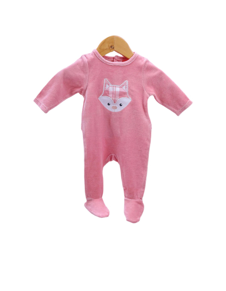 Zubaida's Romper Adorable Fox Applique