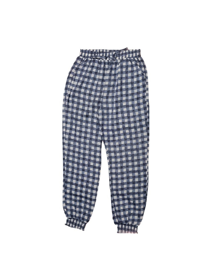 Trouser Grey with checkered Pattern for Girls