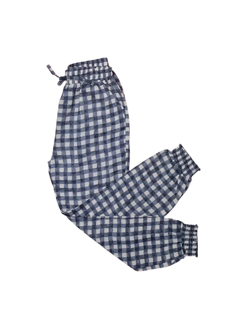 Trouser Grey with checkered Pattern for Girls