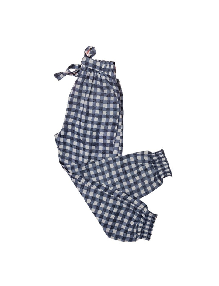 Trouser Grey with checkered Pattern for Girls