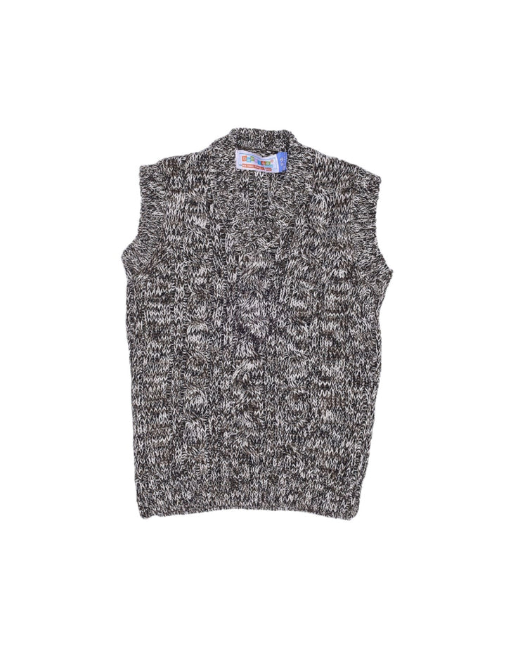 Sleeveless Sweater Melange Black