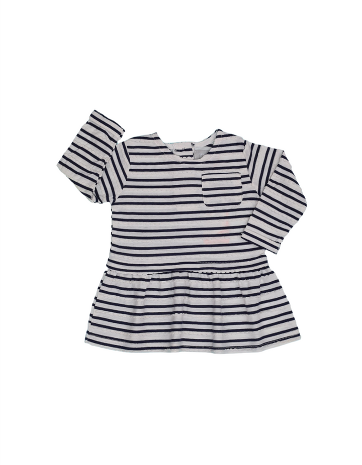 Top White and Black Stripes for Girls