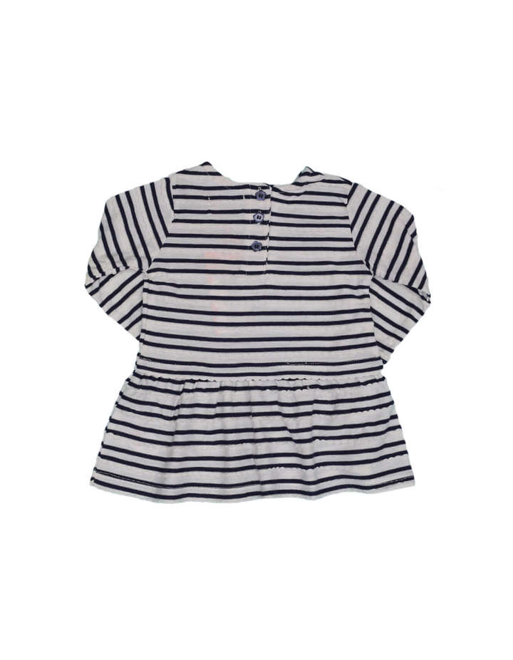 Top White and Black Stripes for Girls