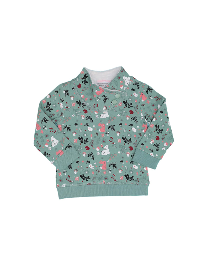 Zubaida's Sweatshirt Animals and Flowers Print